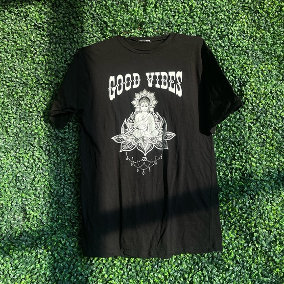 Fashion Nova Tops - Good Vibes T-Shirt